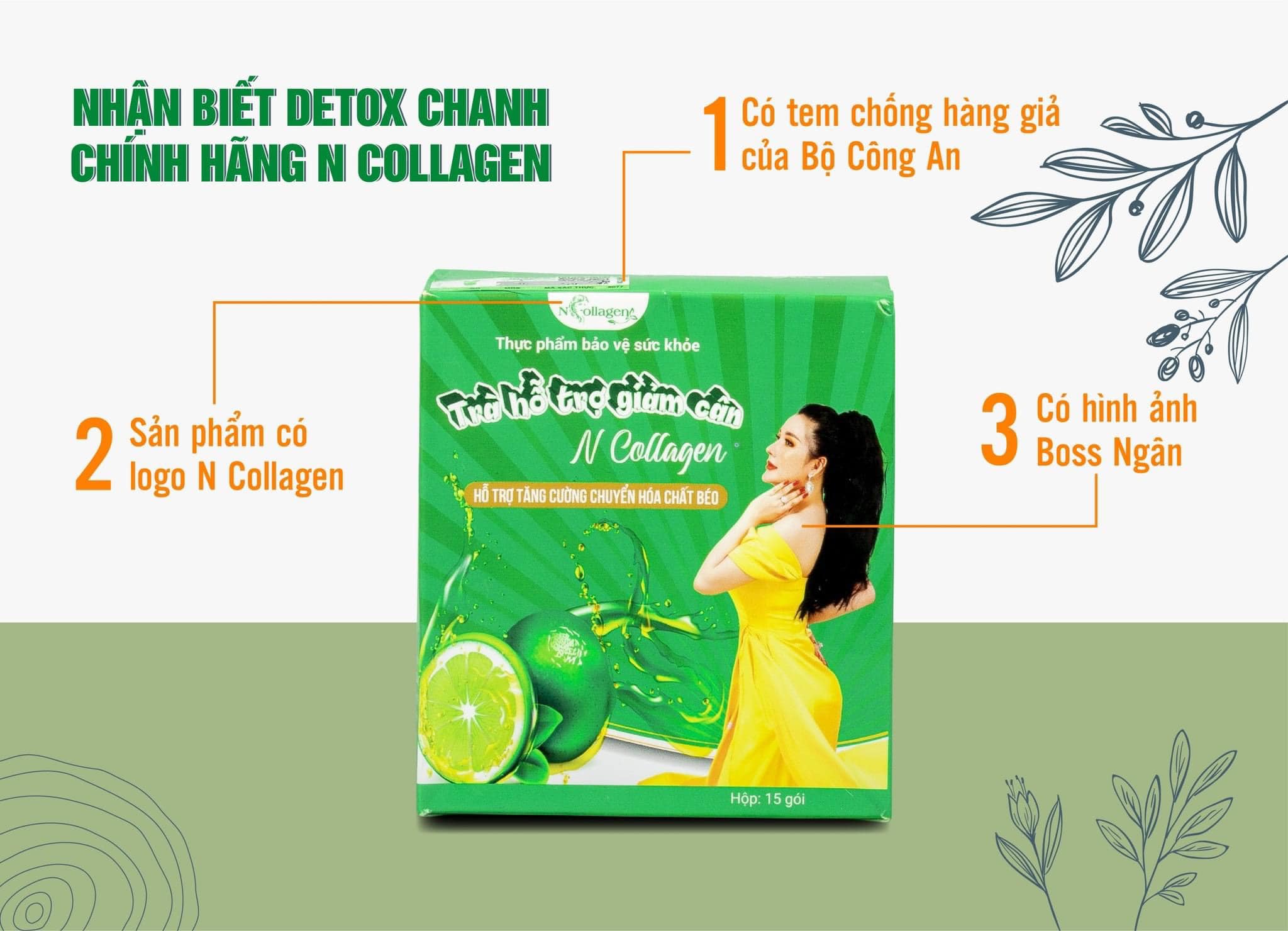 Detox Chanh Giảm Cân N Collagen (Tặng Detox)